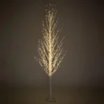 ΛΕΥΚΟ ΦΩΤΙΖΟΜΕΝΟ ΔΕΝΤΡΟ 150EK ΜΕ 750 LED ΛΑΜΠΑΚΙΑ ΘΕΡΜΟ ΛΕΥΚΟ ΣΕ ΛΕΥΚΗ ΜΕΤΑΛΛΙΚΗ ΒΑΣΗ 22X22EK - Image 2