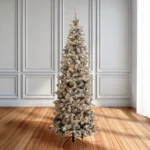 ΔΕΝΔΡΟ PRE LIT SLIM FLOCKED CAROLINA ΡΙΝΕ 240ΕΚ ΜΕ 400 LED ΛΕΥΚΑ ΛΑΜΠΑΚΙΑ