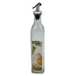 Δοχείο λαδιού γυάλινο με σχέδιο