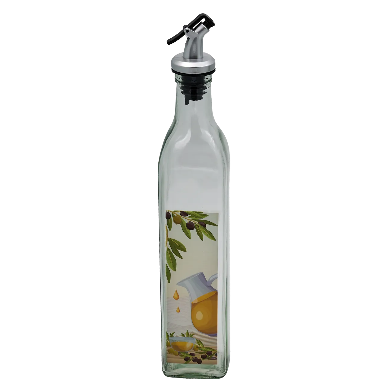 e-2344-02-docheio-ladioy-gyalino Δοχείο λαδιού γυάλινο με σχέδιο - Image 1