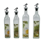 Δοχείο λαδιού γυάλινο με σχέδιο - Image 2