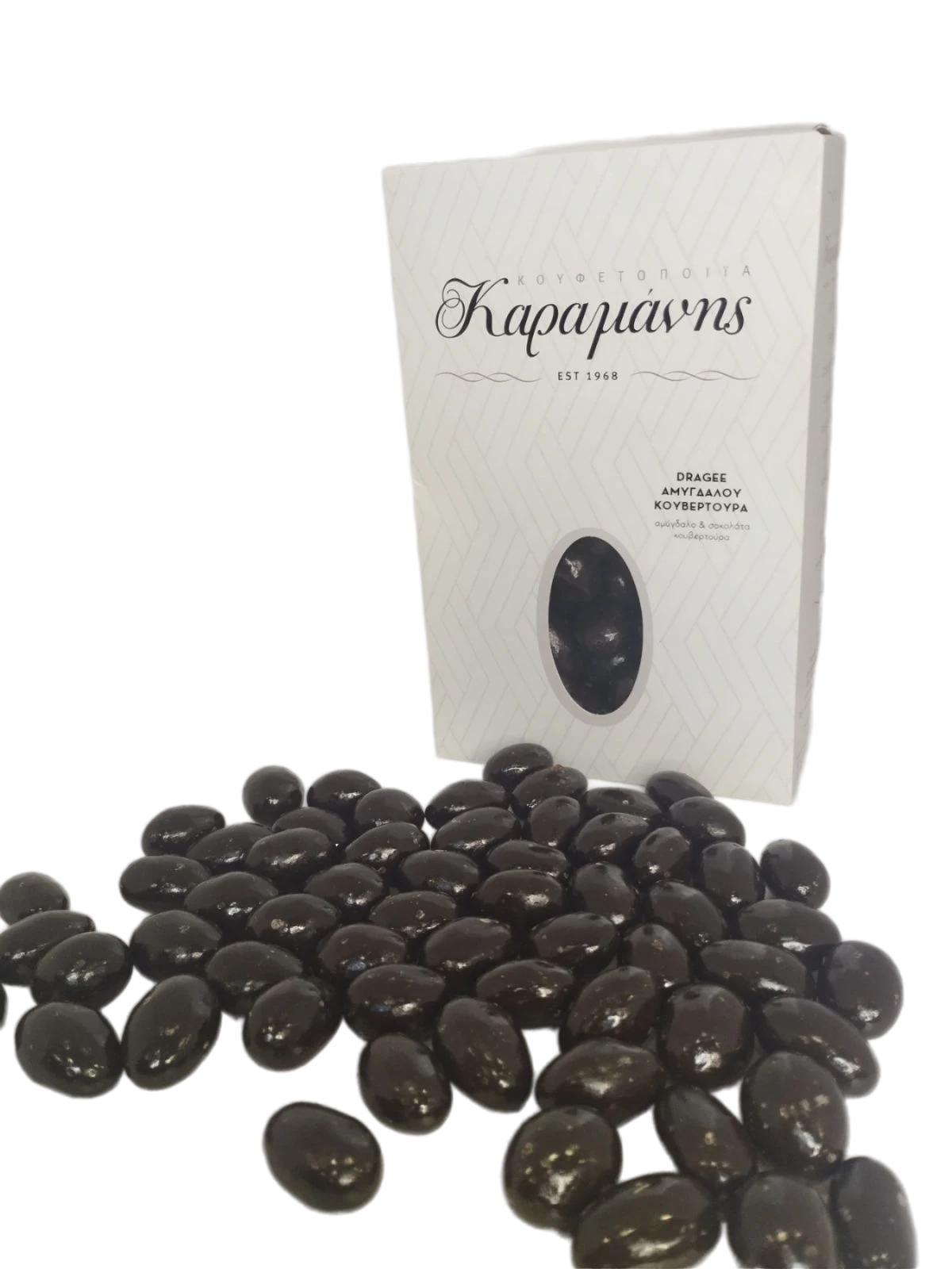 dragee-kouvertoura Dragee Αμυγδάλου με Σοκολάτα Κουβερτούρα – Καραμάνης (700gr) - Image 1
