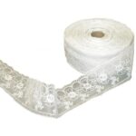 Δαντέλα πλαστική σε λευκό χρώμα 7,50cm (5 ΜΕΤΡΑ)