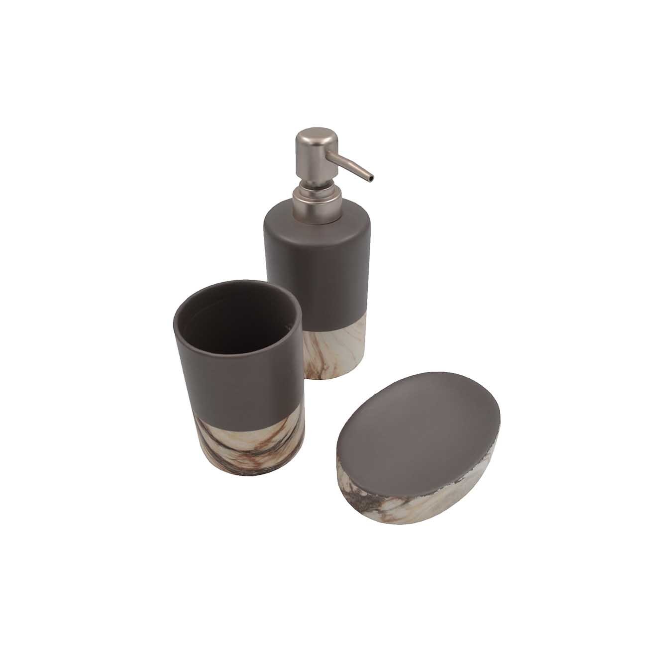 e-3984-set-mpanioy-3tem-marmaro-2-web Dispenser “Μάρμαρο” σετ 3τμχ - Image 1