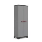 Keter Stilo Ντουλάπα Αποθήκευσης με Ράφια Γκρι / Μαύρο 173 εκ.