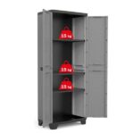 Keter Stilo Ντουλάπα Αποθήκευσης με Ράφια Γκρι / Μαύρο 173 εκ. - Image 3